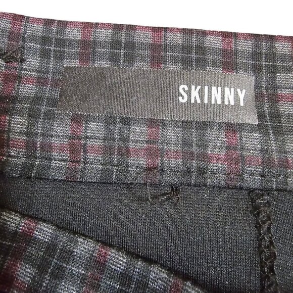 Kut From The Kloth Plaid Stretch Ponte Skinny Ankle Pants Sz 8S - Picture 9 of 11